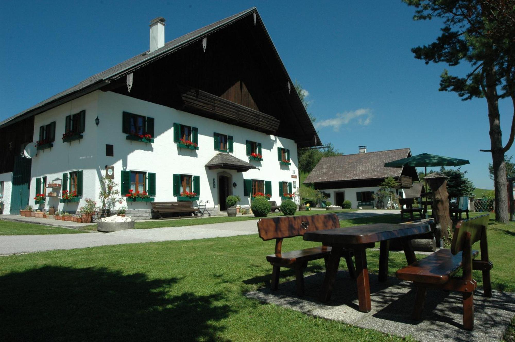 Ferienhof Margarethengut Unterach am Attersee Buitenkant foto