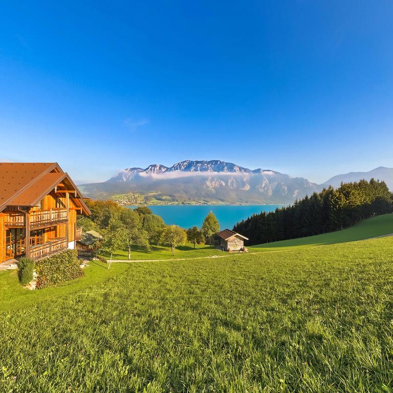 Ferienhof Margarethengut Villa Unterach am Attersee Kamer foto